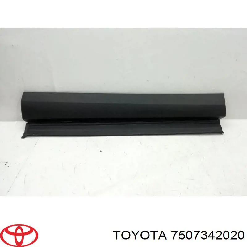 7507342020 Toyota Moldura da porta dianteira direita inferior