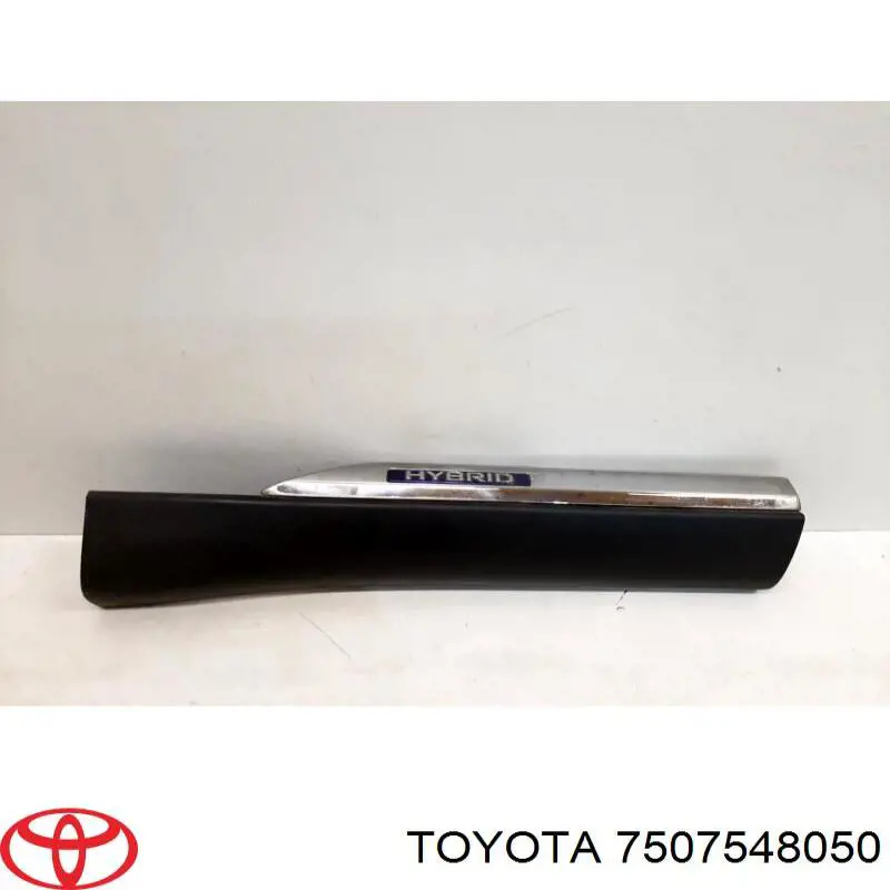 Placa sobreposta da porta traseira direita 7507548050 Toyota