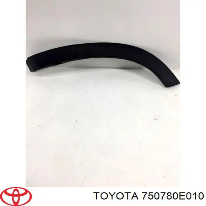 750780E010 Toyota Moldura da porta traseira esquerda inferior