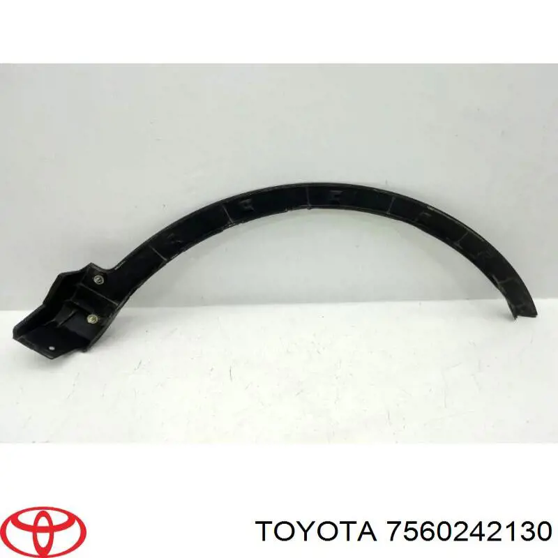 7560242130 Toyota Expansor (placa sobreposta) de arco do pára-lama dianteiro esquerdo