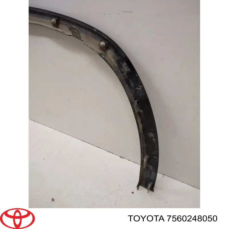 Expansor (placa sobreposta) de arco do pára-lama dianteiro esquerdo 7560248050 Toyota