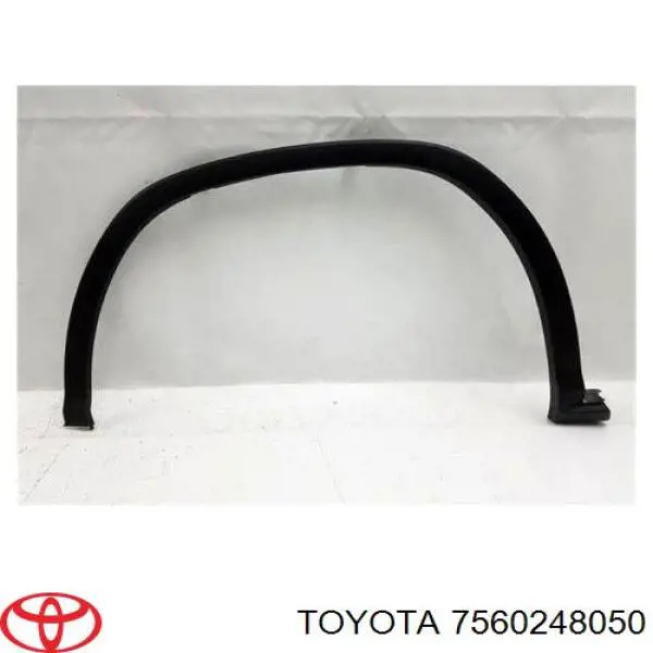 Expansor (placa sobreposta) de arco do pára-lama dianteiro esquerdo 7560248050 Toyota