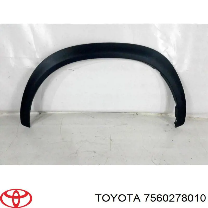 7560278010 Toyota Expansor (placa sobreposta) de arco do pára-lama dianteiro esquerdo