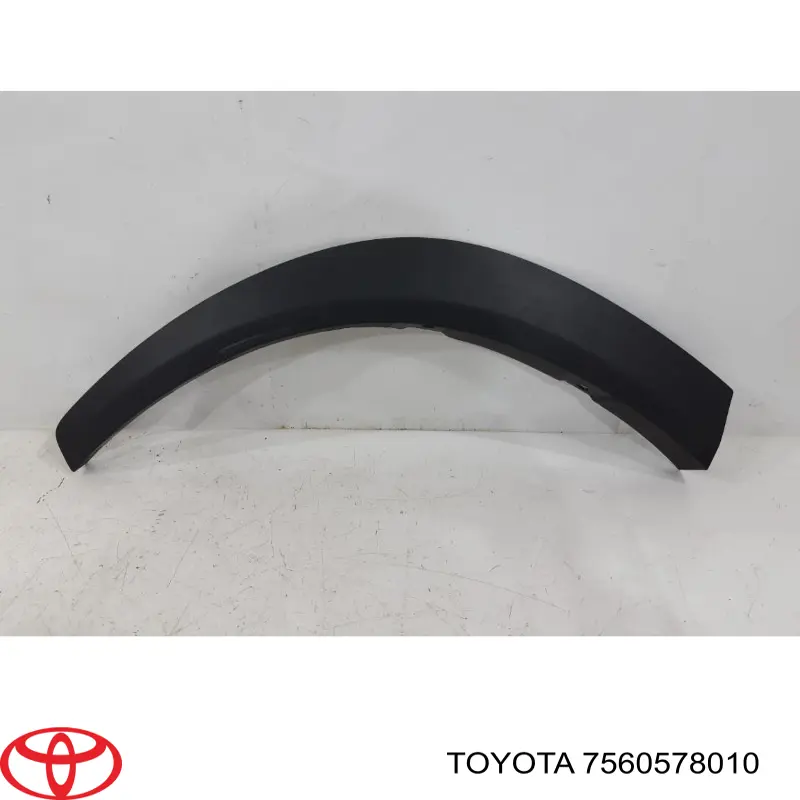 7560578010 Toyota Expansor direito (placa sobreposta) de arco do pára-lama traseiro
