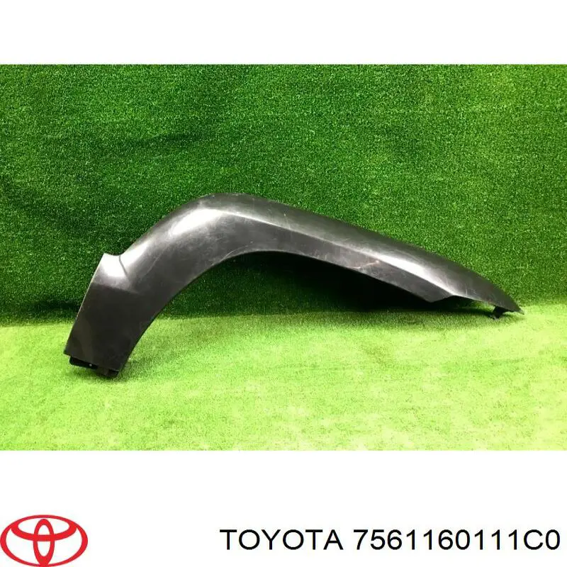 7561160111C0 Toyota Expansor (placa sobreposta) de arco do pára-lama dianteiro direito