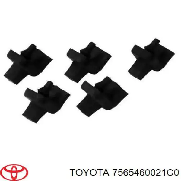 7565460021C0 Toyota Expansor esquerdo (placa sobreposta) de arco do pára-lama traseiro