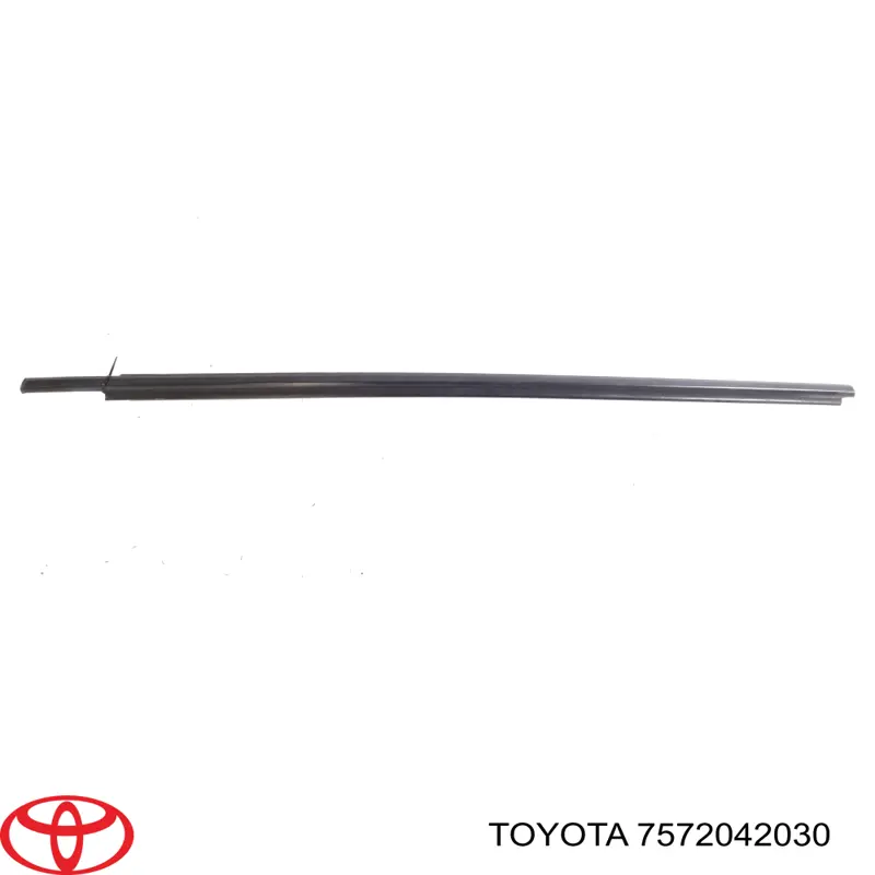 Compactador externo de vidro da porta dianteira esquerda (chapa) Toyota 7572042030 preço, a partir de 51,90 USD