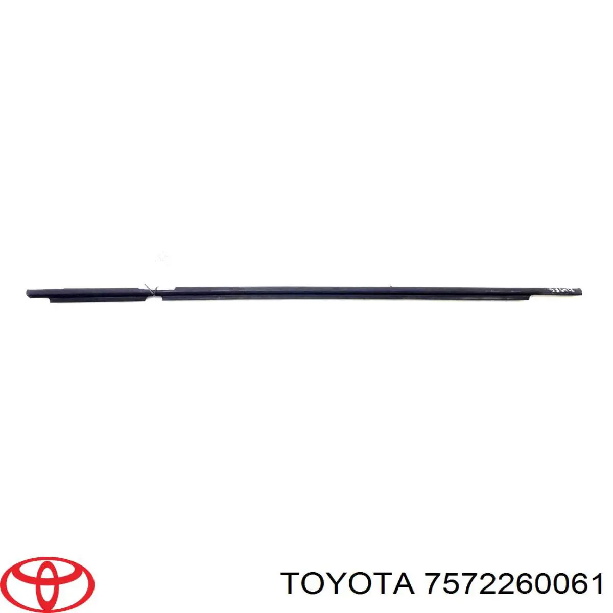 Moldura de vidro deslizante da porta traseira esquerda Toyota 7572260061 preço, a partir de 64,27 USD
