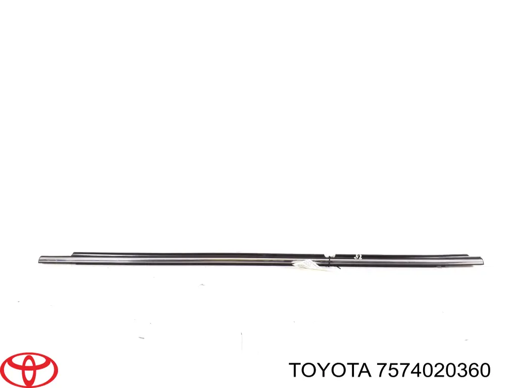 Moldura de vidro deslizante da porta traseira esquerda Toyota 7574020361 preço, a partir de 65,99 USD