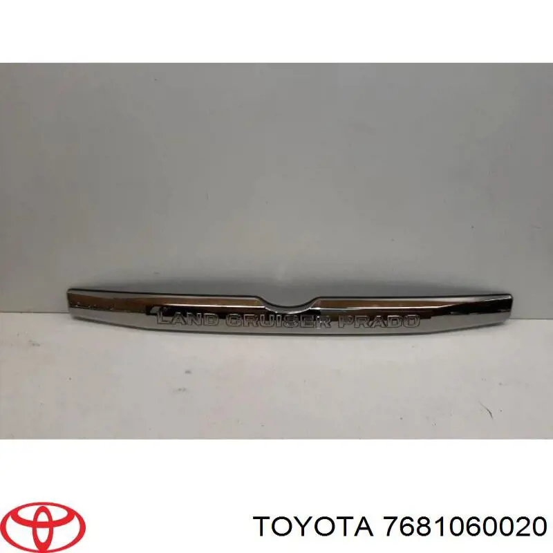 7681060020 Toyota Placa sobreposta de tampa de porta-malas