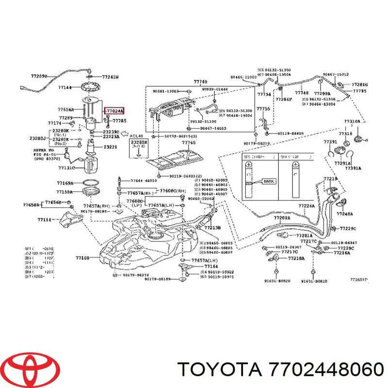 Compre 7702448060 Toyota Filtro de combustível