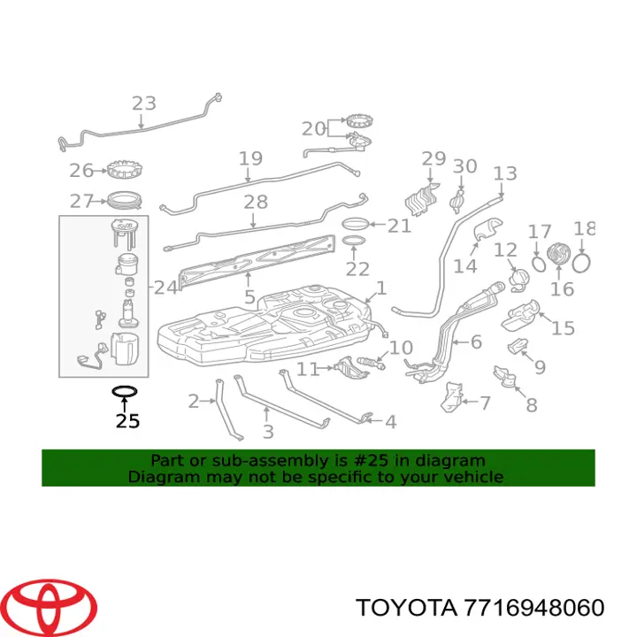 Vedante de caixa de filtro de combustível Toyota 7716948040 preço, a partir de 9,78 USD