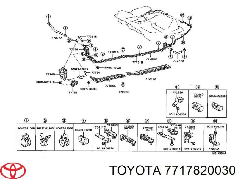  Toyota 7717820030 preço, a partir de 2,72 USD