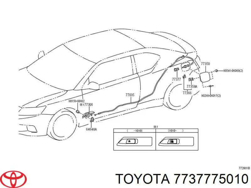  Toyota 7737775010 preço, a partir de 5,99 USD