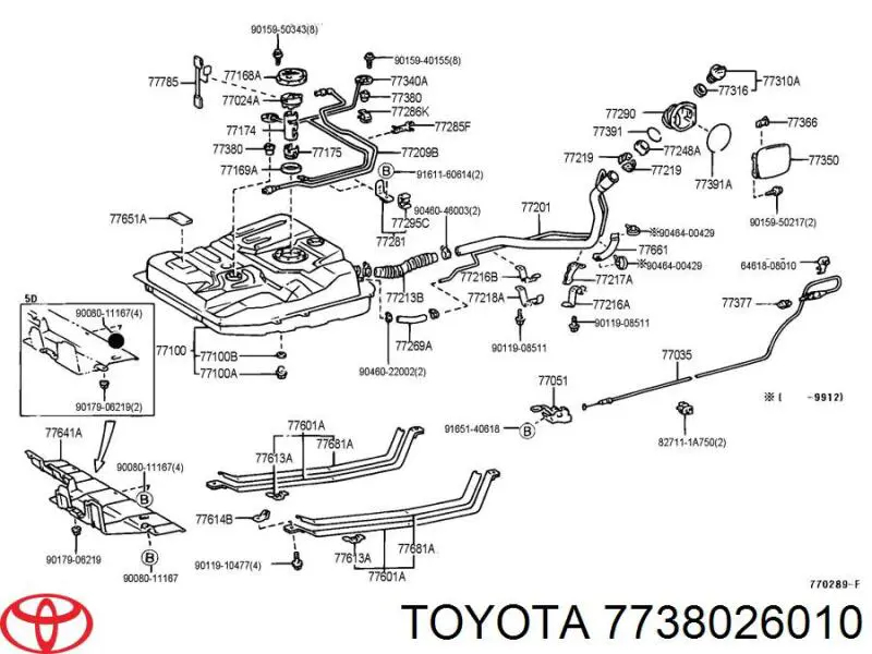  Toyota 7738026010 preço, a partir de 25,75 USD