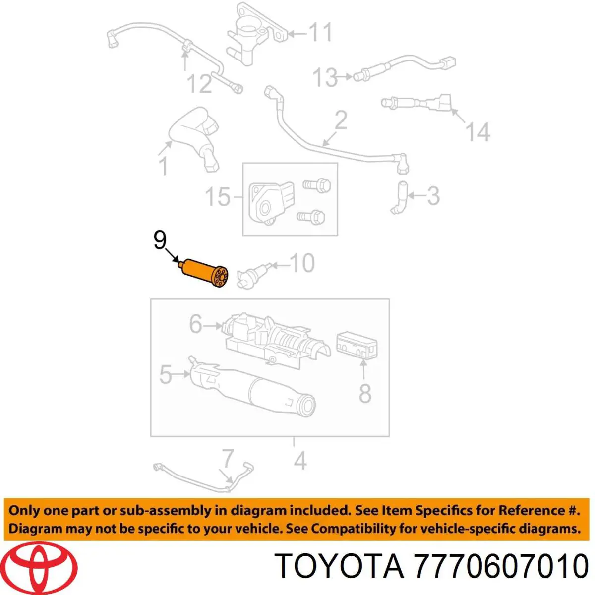 Compre 7770607010 Toyota Filtro de tanque dos vapores de combustível