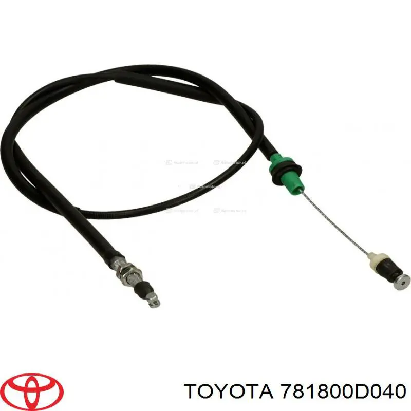 Compre 781800D040 Toyota Cabo/pedal de gás (de acelerador)