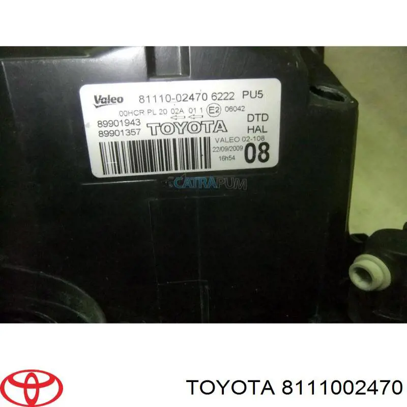 Luz direita Toyota 8111002470 preço, a partir de 87,89 USD