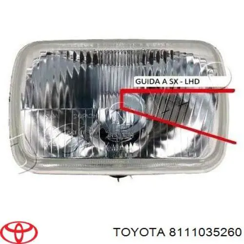 8111035260 Toyota Luz direita