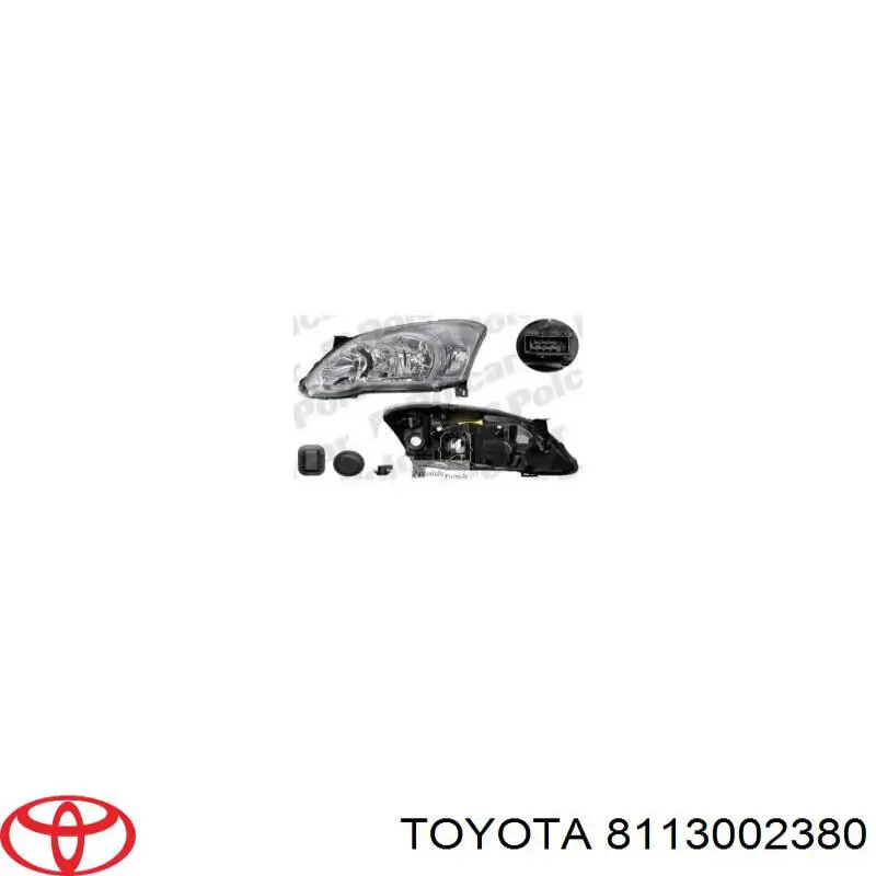Luz direita Toyota 8113002380 preço, a partir de 160,04 USD