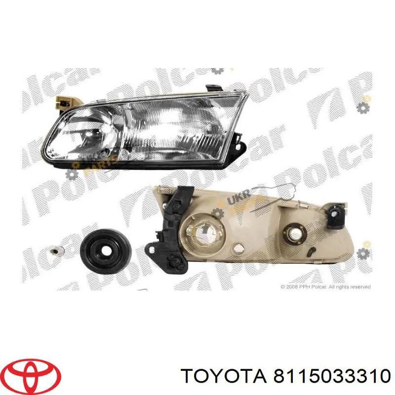 Luz esquerda Toyota 8115033310 preço, a partir de 393,58 USD