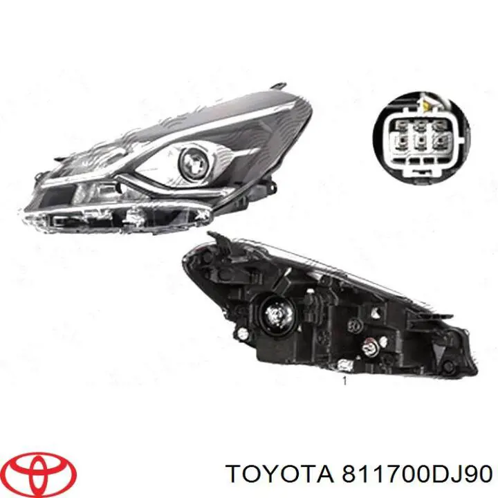 811700DJ90 Toyota Luz esquerda