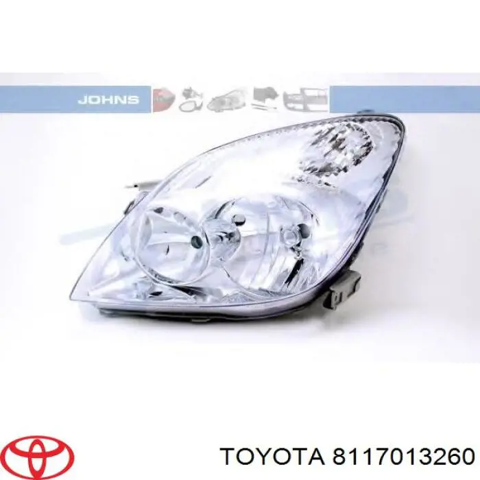 8117013260 Toyota Luz esquerda