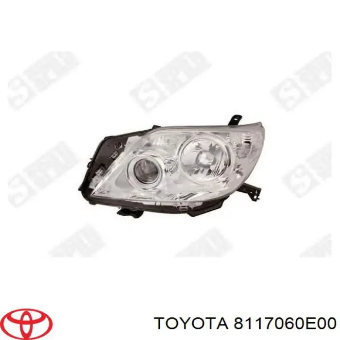 Luz esquerda Toyota 8117060E00 preço, a partir de 291,94 USD