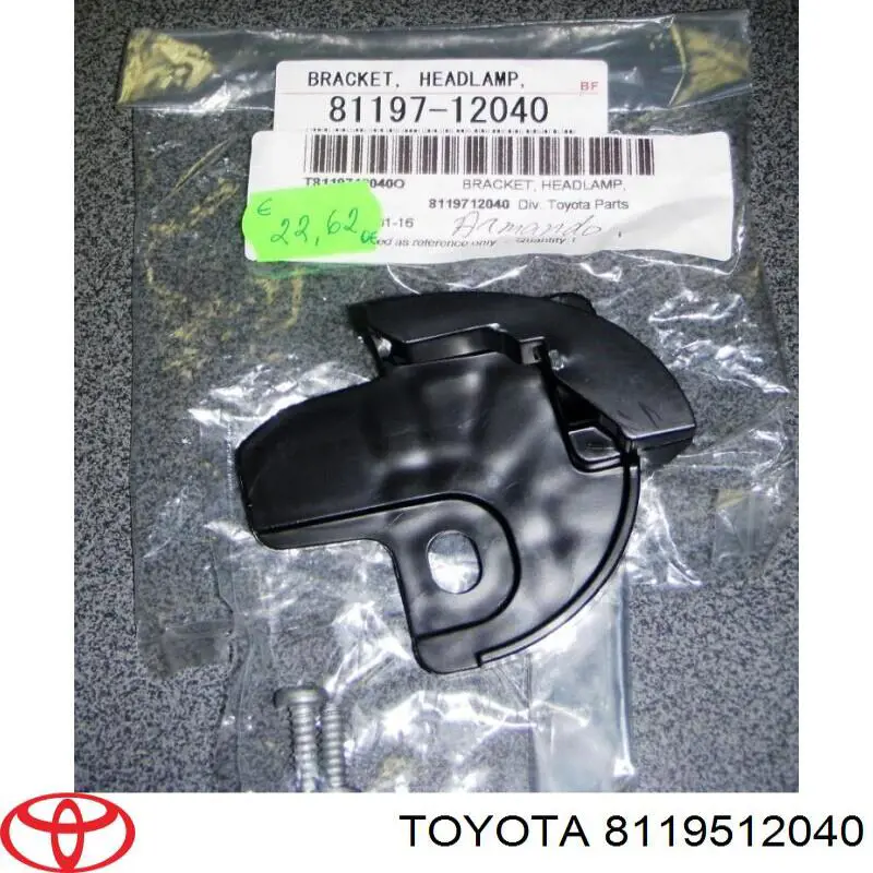 Compre 8119512040 Toyota Consola (adaptador) de fixação da luz dianteira direita