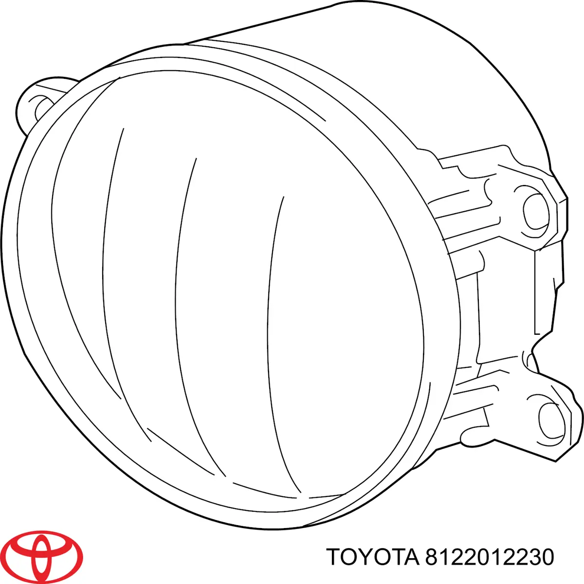 Luzes de nevoeiro esquerdas Toyota 8122012230 preço, a partir de 72,81 USD