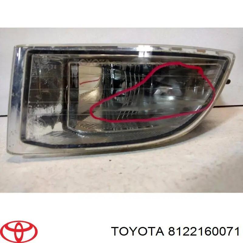 8122160071 Toyota Luzes de nevoeiro esquerdas