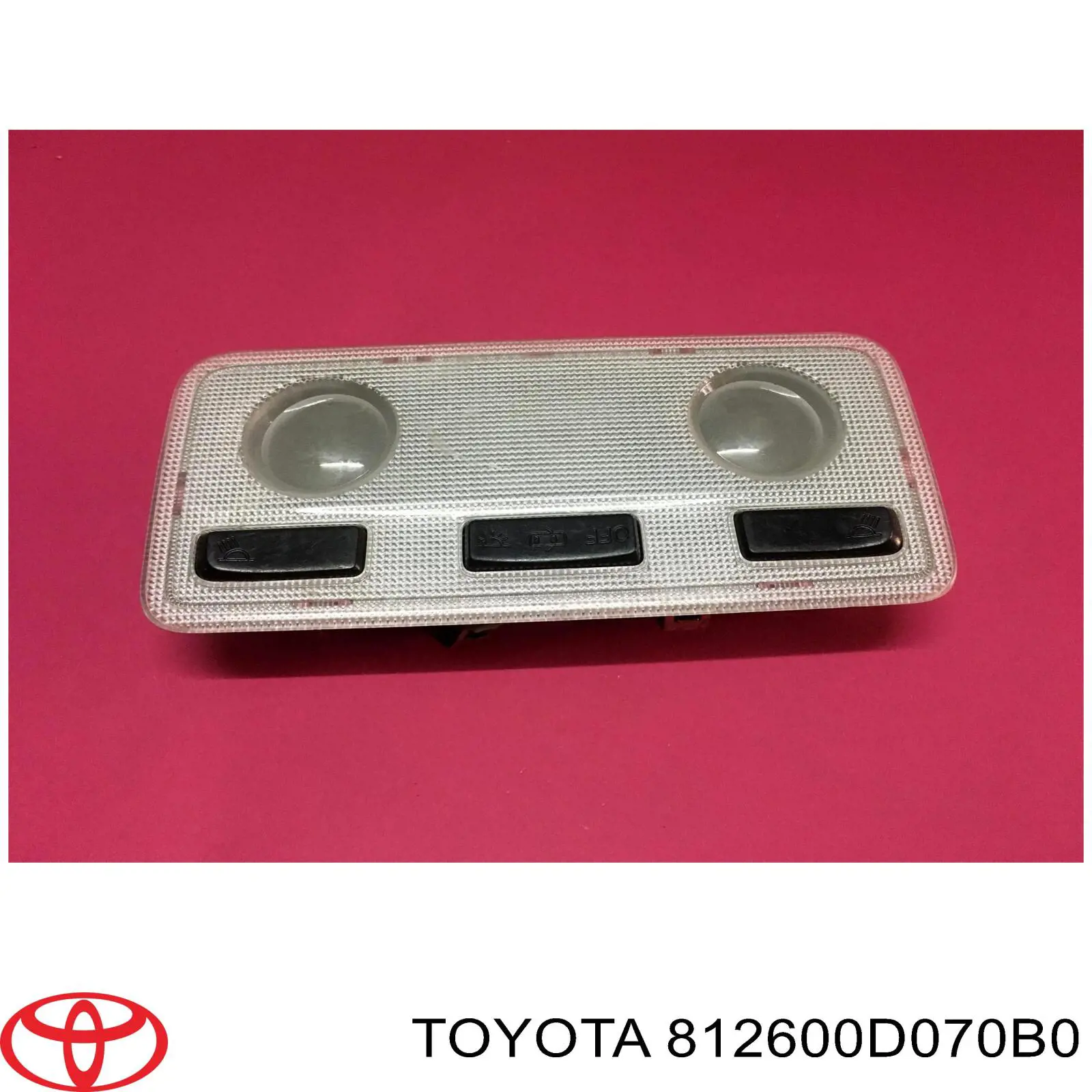 812600D070B0 Toyota Quebra-luz de iluminação de salão (de cabina)