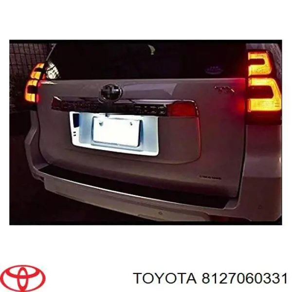 Lanterna da luz de fundo de matrícula traseira Toyota 8127060331 preço, a partir de 25,94 USD