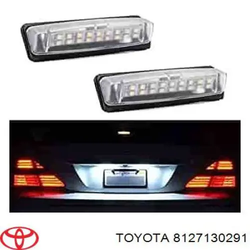 Compre 8127130291 Toyota Caixa da luz de fundo de matrícula