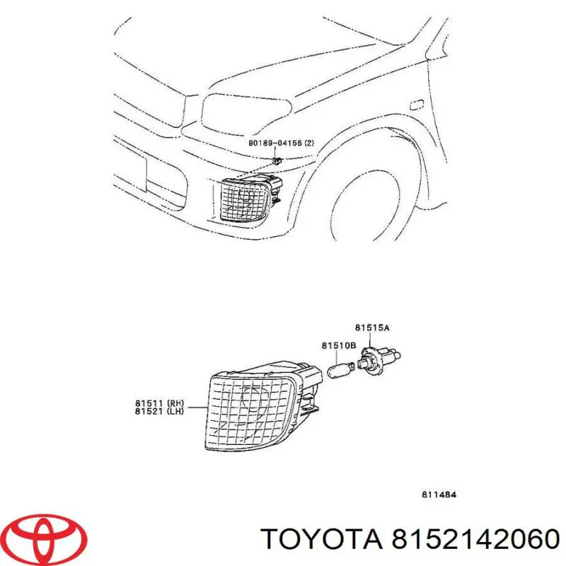 Pisca-pisca esquerdo Toyota 8152142060 preço, a partir de 45,97 USD
