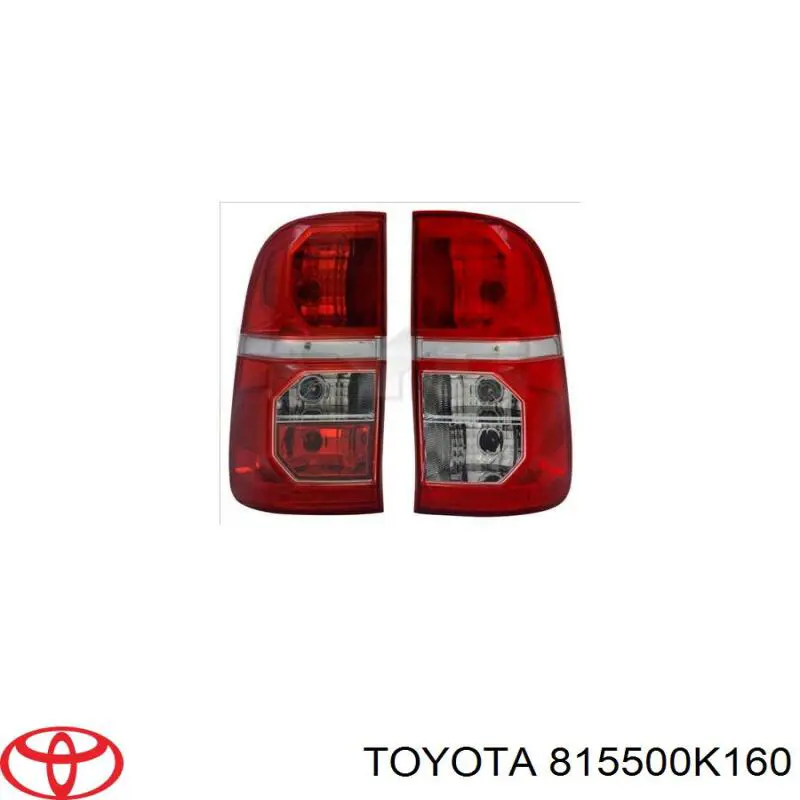 Lanterna traseira direita Toyota 815500K140 preço, a partir de 88,75 USD