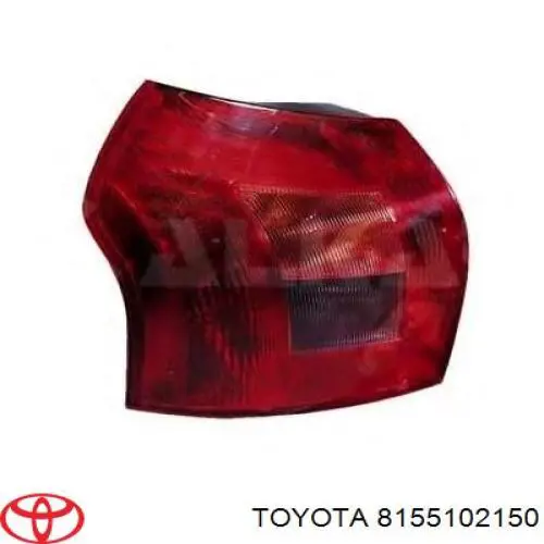 8155102150 Toyota Lanterna traseira direita
