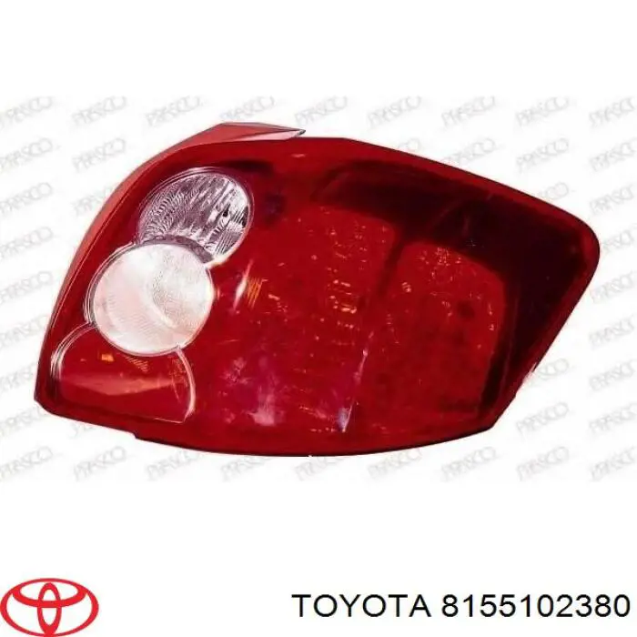 8155102380 Toyota Lanterna traseira direita