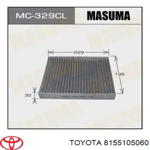 8155105060 Toyota Lanterna traseira direita
