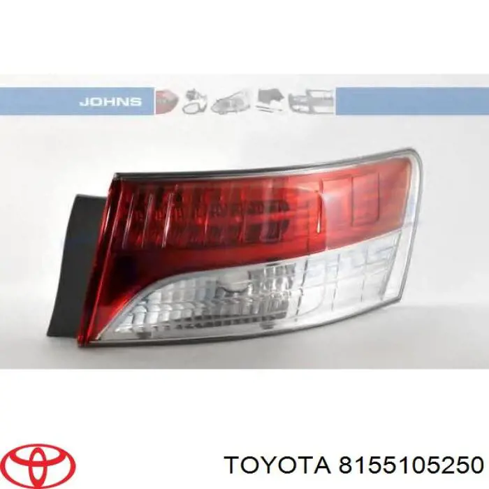 Lanterna traseira direita externa Toyota 8155105250 preço, a partir de 141,06 USD