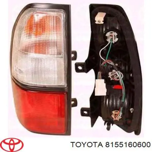 8155160600 Toyota Lanterna traseira direita