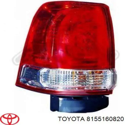 Lanterna traseira direita externa Toyota 8155160820 preço, a partir de 207,55 USD