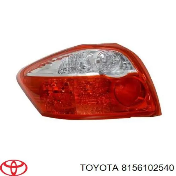 8156102540 Toyota Lanterna traseira direita