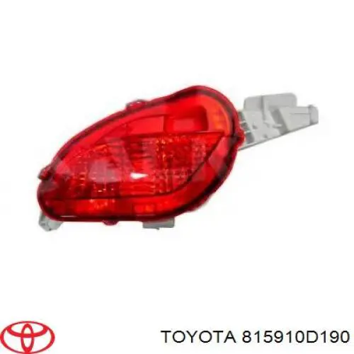 815910D190 Toyota Lanterna de nevoeiro traseira esquerda