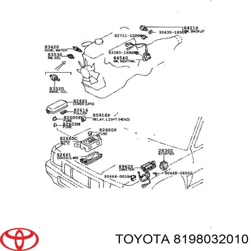 Relê de pisca-pisca Toyota 8198032010 preço, a partir de 77,14 USD