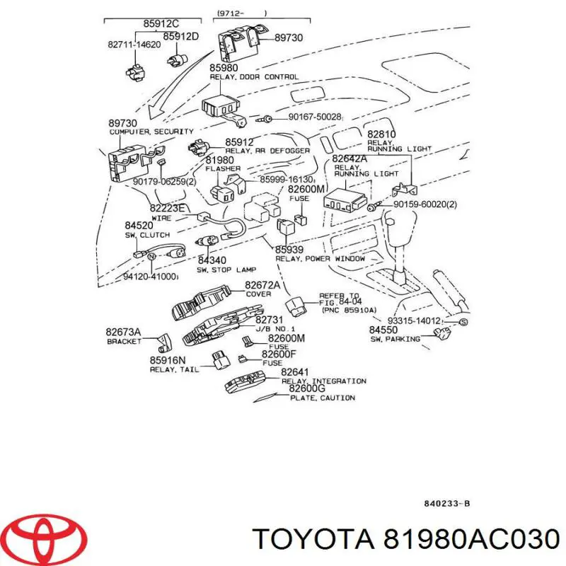 Relê de pisca-pisca Toyota 81980AC030 preço, a partir de 77,27 USD