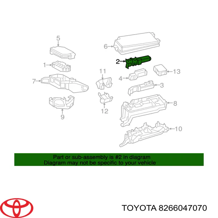 Unidade de dispositivos de segurança Toyota 8266047070 preço, a partir de 76,15 USD