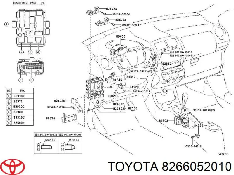 Unidade de dispositivos de segurança Toyota 8266052010 preço, a partir de 19,67 USD