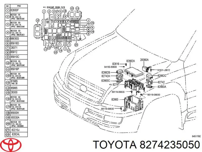  Toyota 8274235050 preço, a partir de 39,54 USD