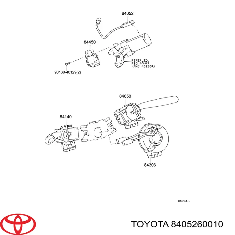 Interruptor de fim de carreira de fecho de ignição Toyota 8405260010 preço, a partir de 47,66 USD
